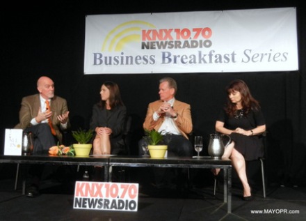 image of panel at KNX BUSINESS BREAKFAST SERIES